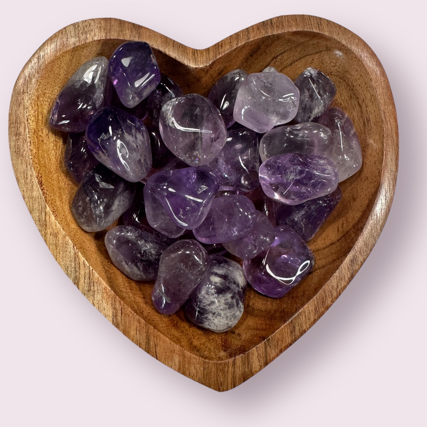 Polished Pocket Amethyst Stones