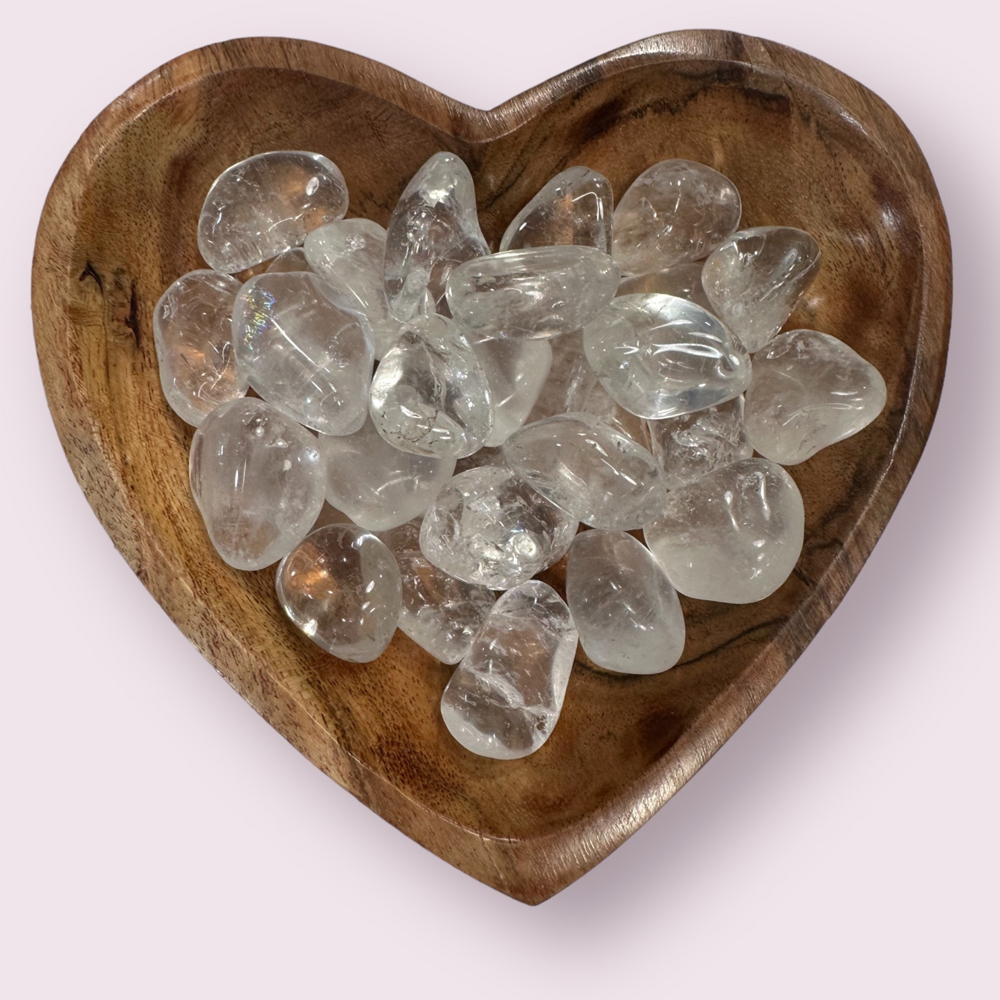 Polished Pocket Clear Quartz Stones