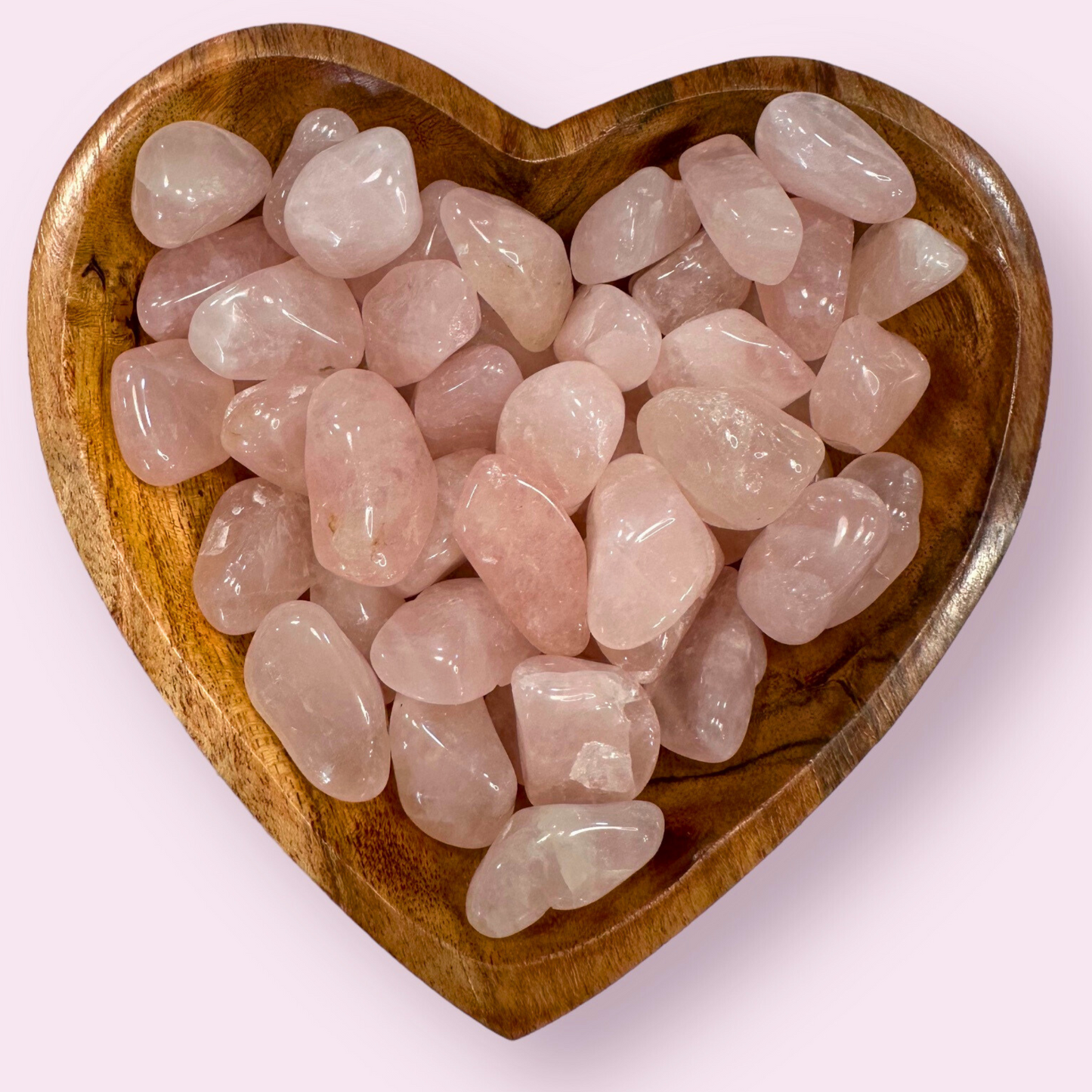 Polished Pocket Rose Quartz Stones